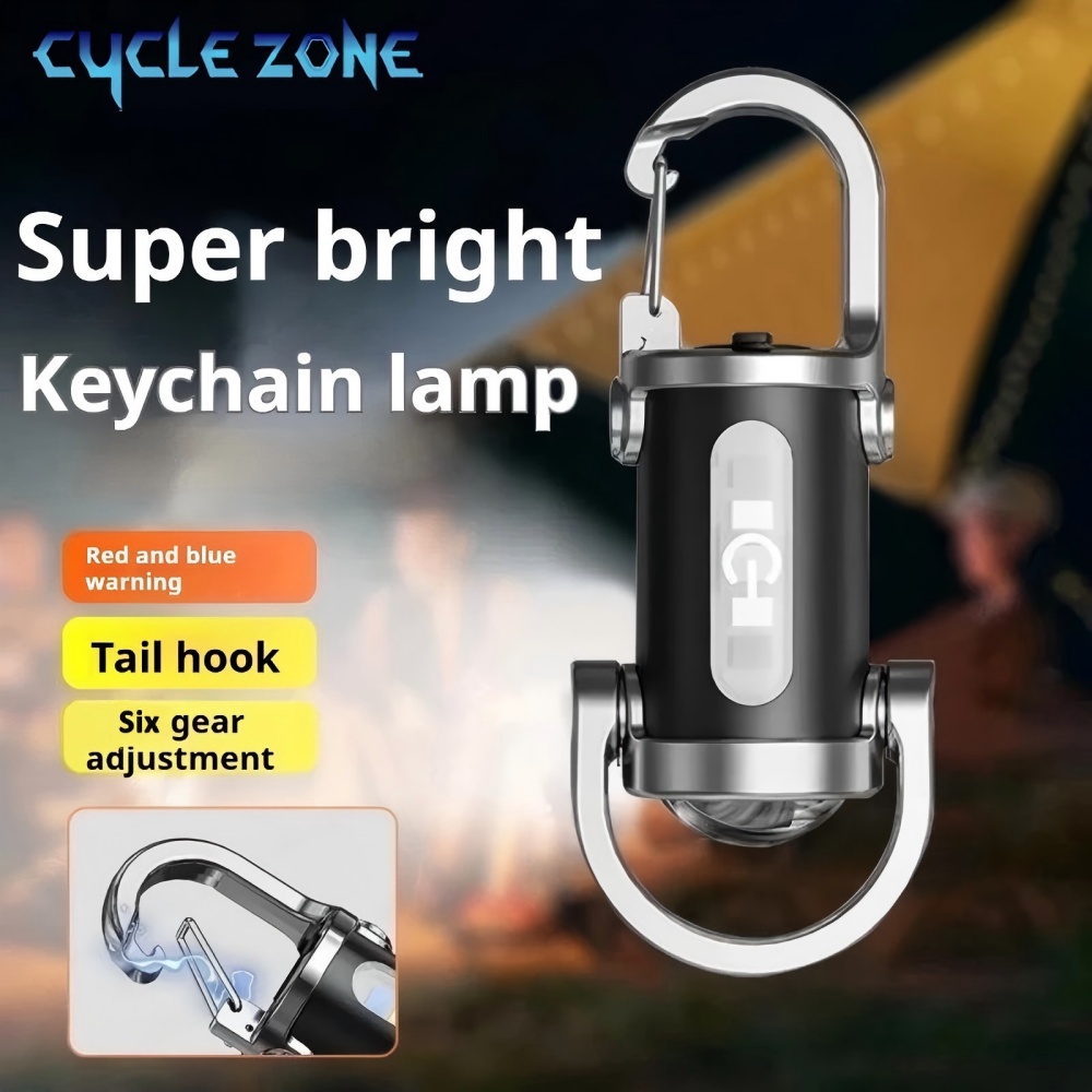 Outdoor Adventure Zone - Мини-светодиодный брелок для ключей, многофункциональный портативный