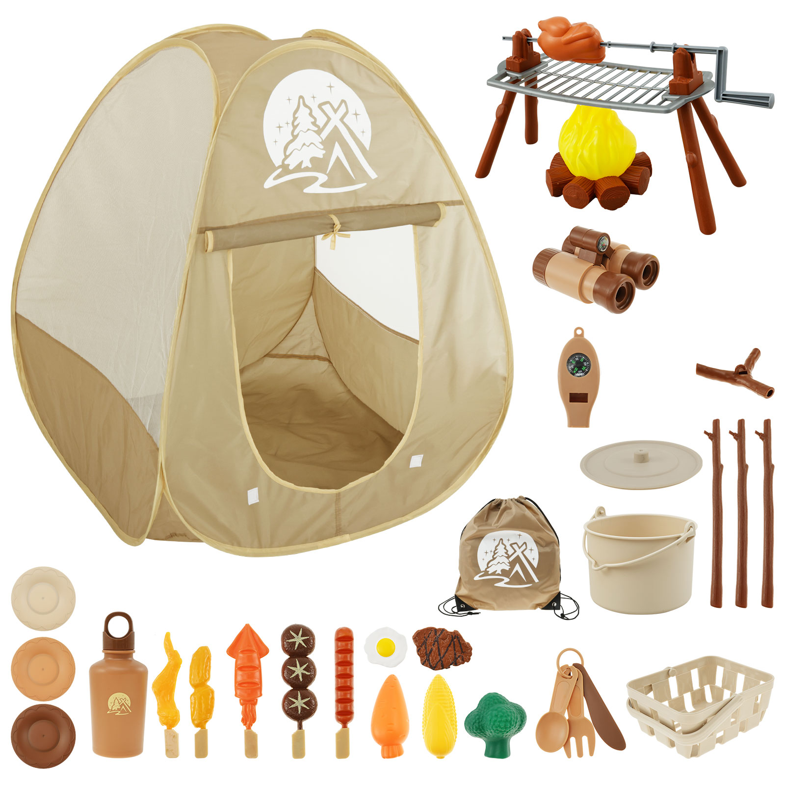 Outdoor Adventure Kit For Kids - Детский набор игрушек для кемпинга, палатка,